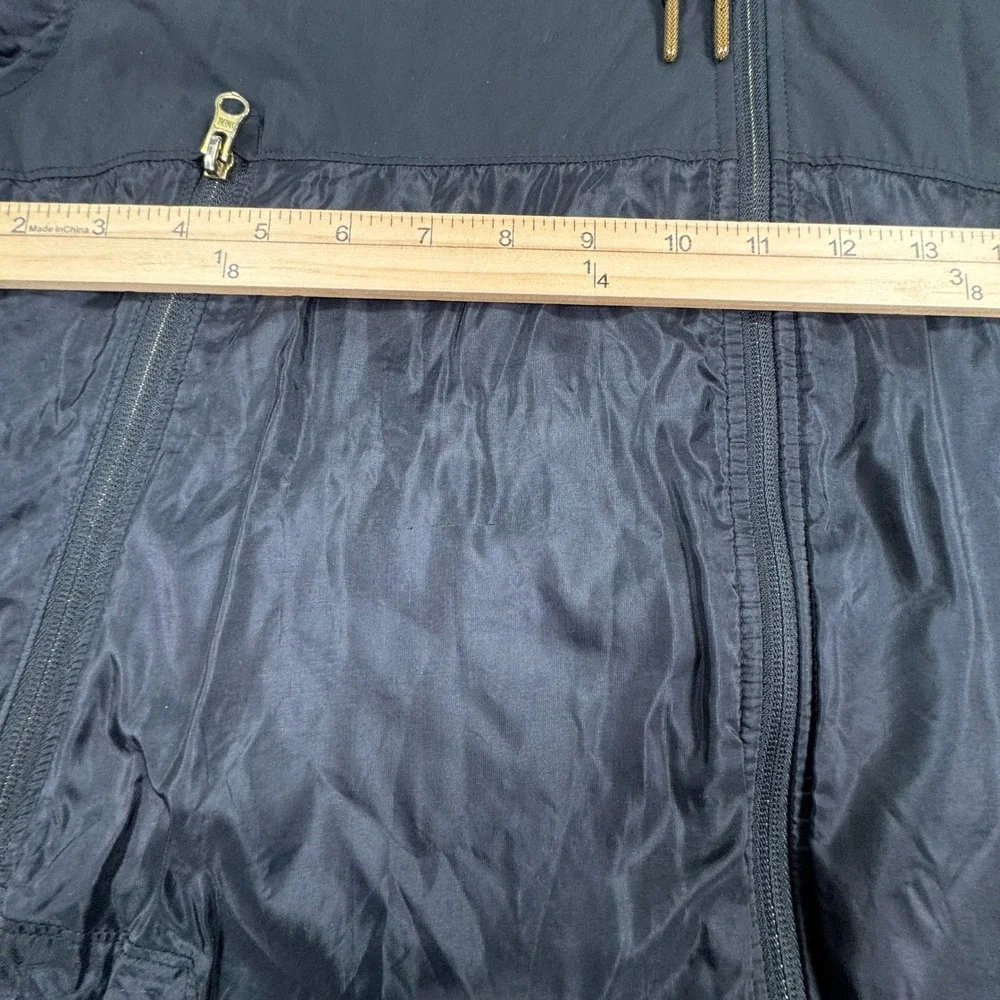 Under Armour Men's Jacket Windbreaker Black Large Hooded Full Zip Lightweight